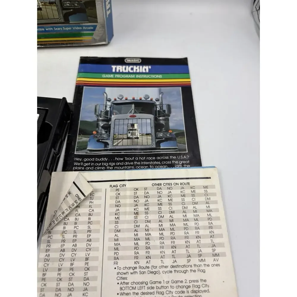 Truckin Intellivision iMagic 1983 Complete CIB